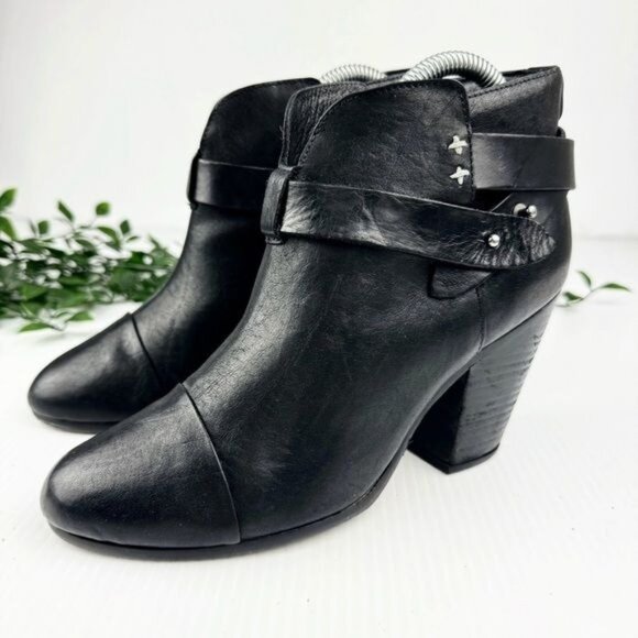 Rag & Bone Harrow Ankle Boots/ Booties black size 7.5 - Picture 1 of 10